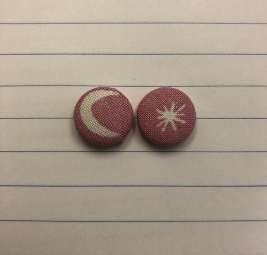 Fabric Studs Moonlight Pastel Pink/ Sam Collection