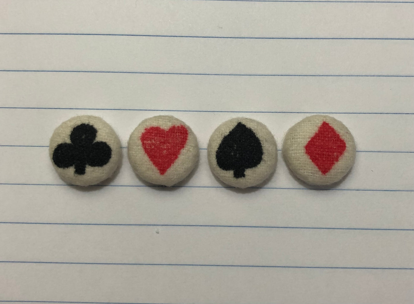 Fabric Studs Playing Cards