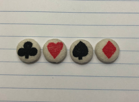 Fabric Studs Playing Cards